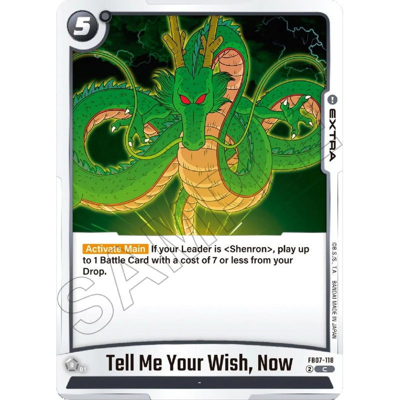 Tell Me Your Wish, Now [Wish For Shenron] (ONLINE ORDER ONLY)