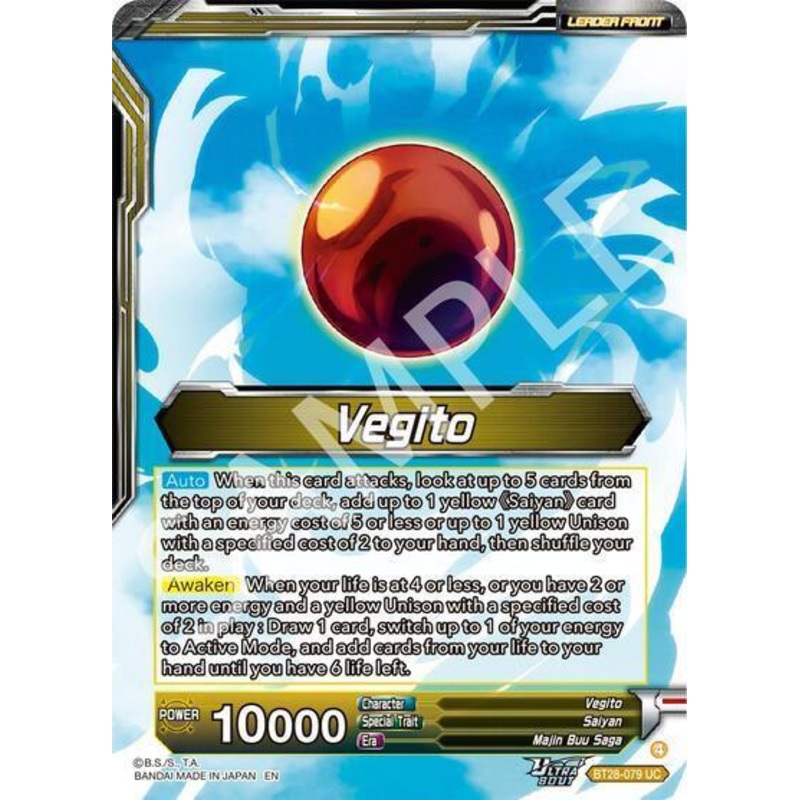 Vegito // SS Vegito, Transcendent Rage (SLR) (BT28-079) [Prismatic Clash] (ONLINE ORDER ONLY)