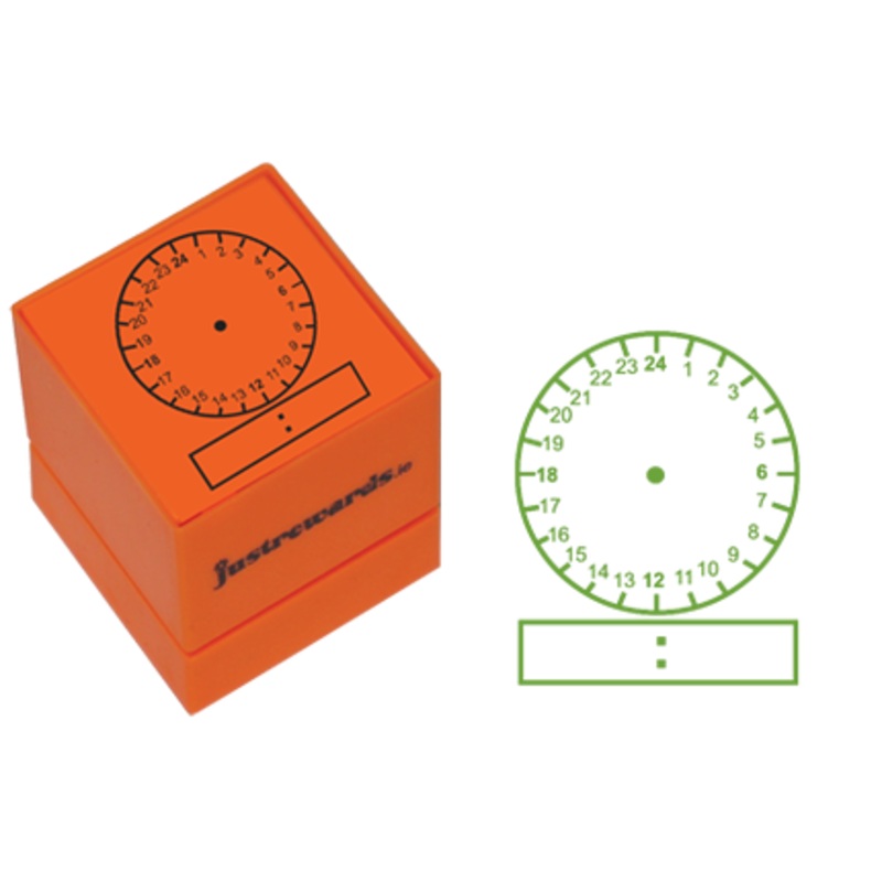 Quik Brick Stamper  24 Hour Clock Face