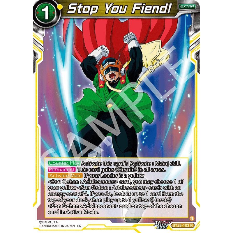 Stop You Fiend! (BT28-103) [Prismatic Clash] (ONLINE ORDER ONLY)