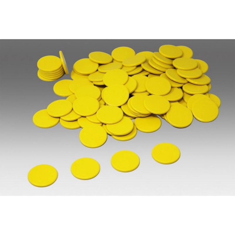 Yellow Counters Pack of 100