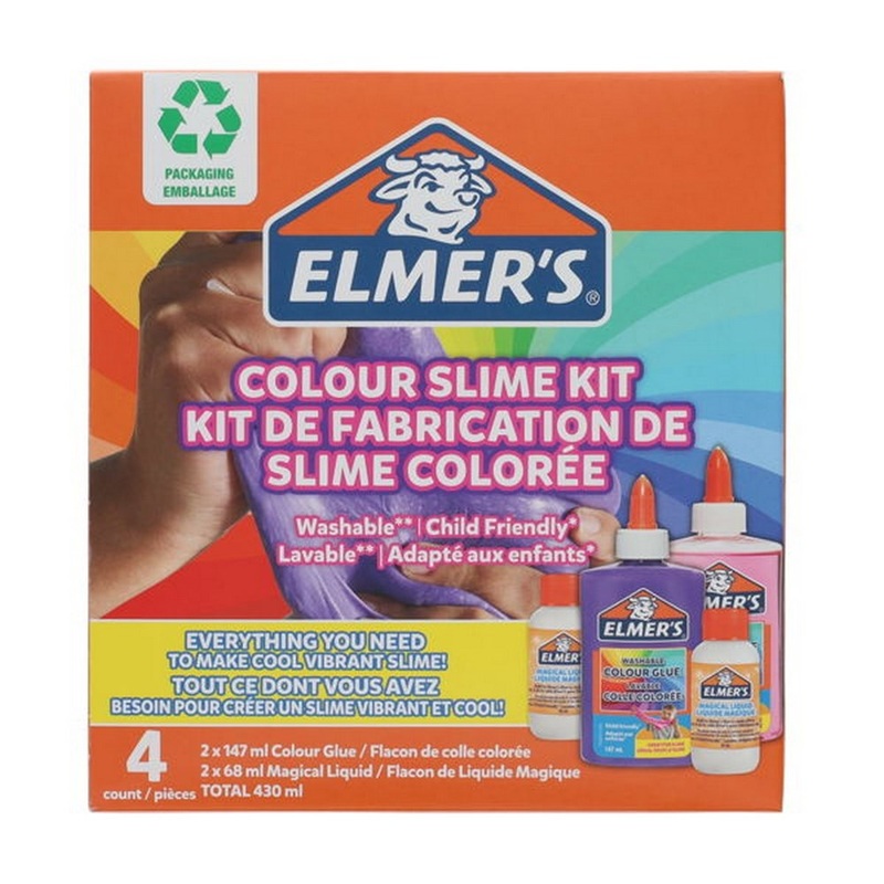 Elmers Colour Slime Kit 4 pieces