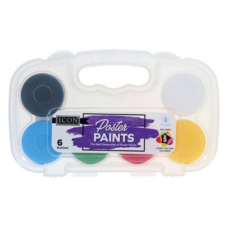 Icon Poster Paint Set 6x22ml