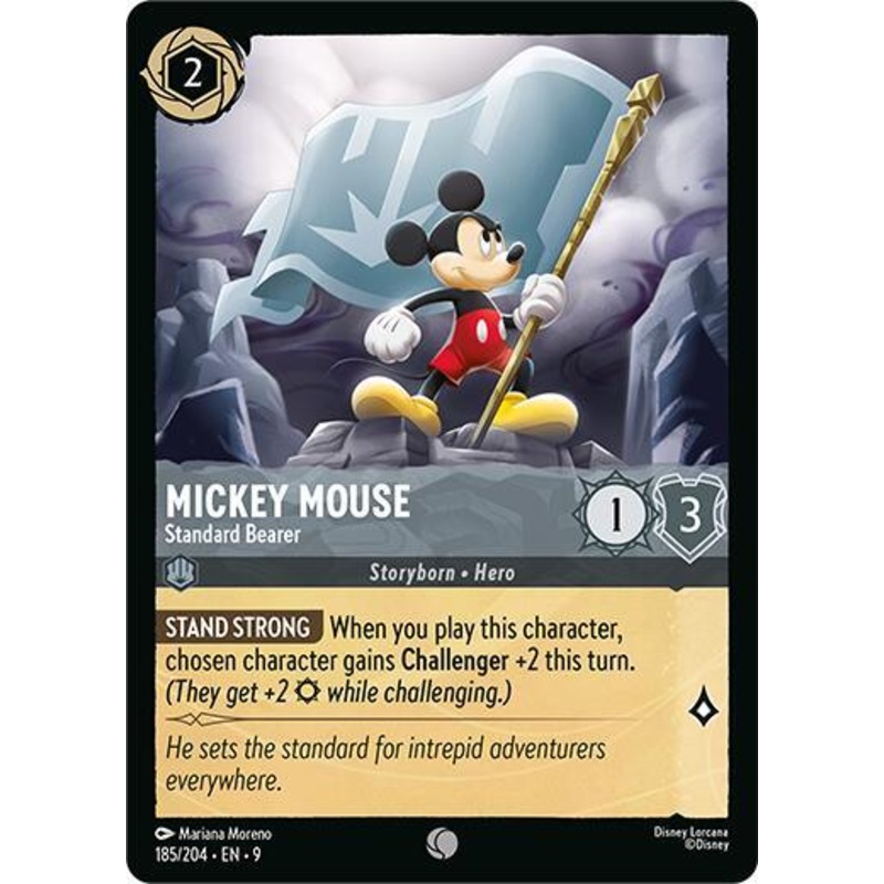 Mickey Mouse – Standard Bearer (185/204) [Fabled] (ONLINE ORDER ONLY)