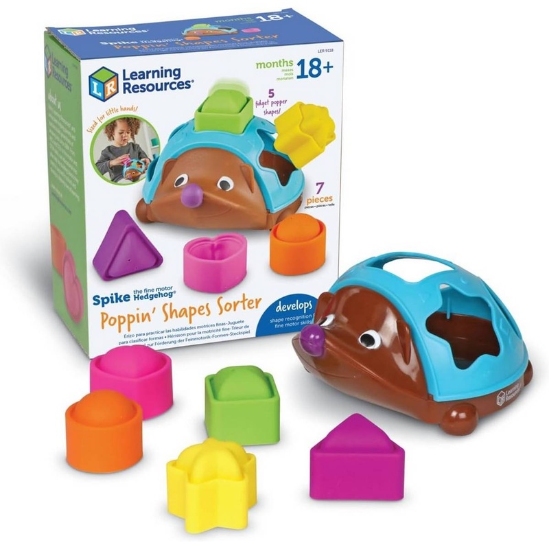 Spike The Fine Motor Hedgehog Poppin Shapes Sorter