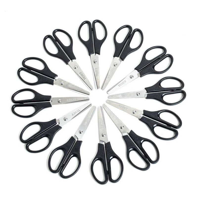 Texet Children Right-Handed Scissors Pack of 12