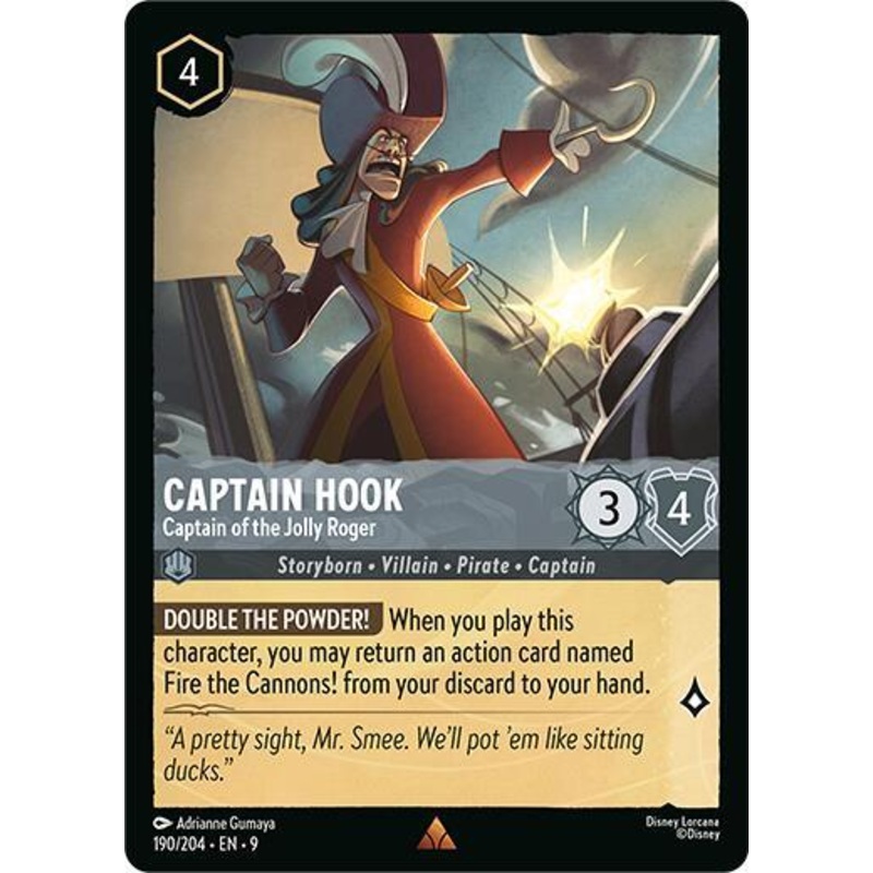 Captain Hook – Captain of the Jolly Roger (190/204) [Fabled] (ONLINE ORDER ONLY)