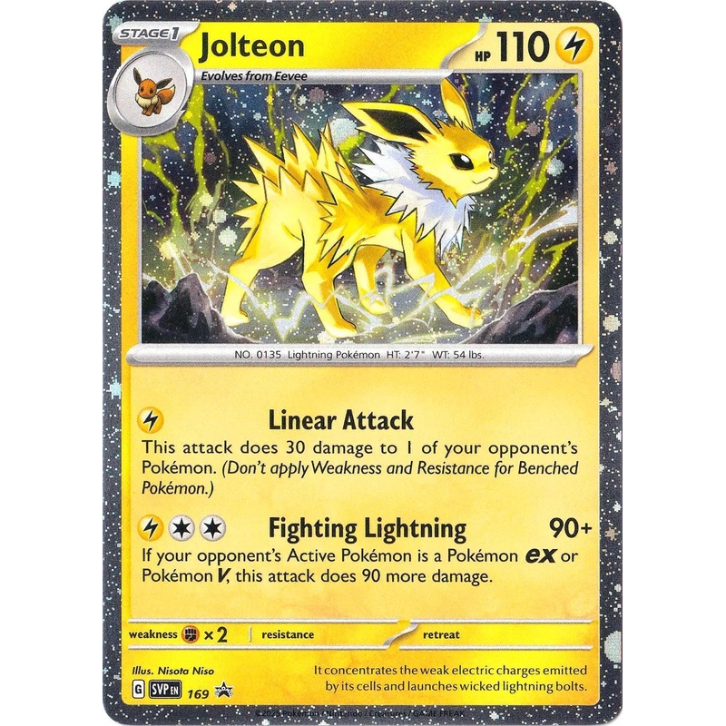 Jolteon (169) (Cosmos Holo) [Scarlet & Violet: Black Star Promos] (ONLINE ORDER ONLY)