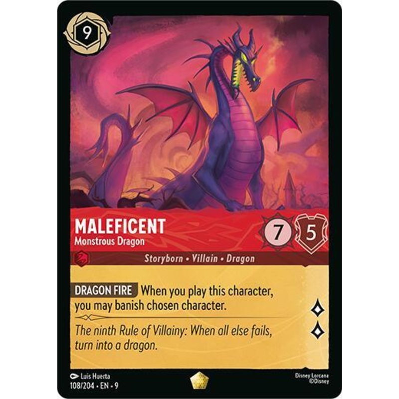 Maleficent – Monstrous Dragon (108/204) [Fabled] (ONLINE ORDER ONLY)