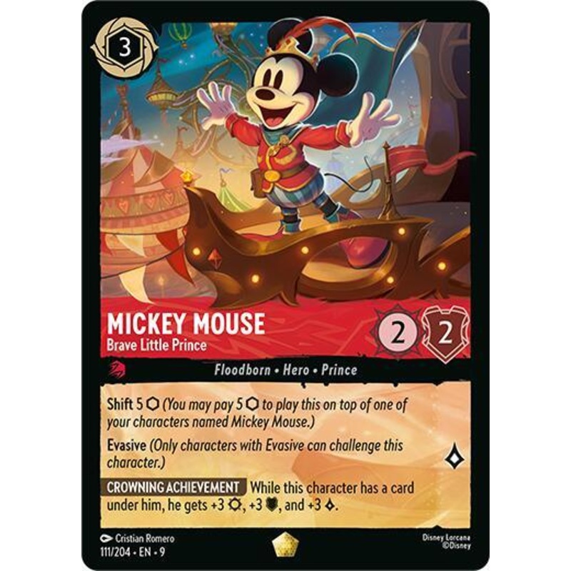 Mickey Mouse – Brave Little Prince (111/204) [Fabled] (ONLINE ORDER ONLY)