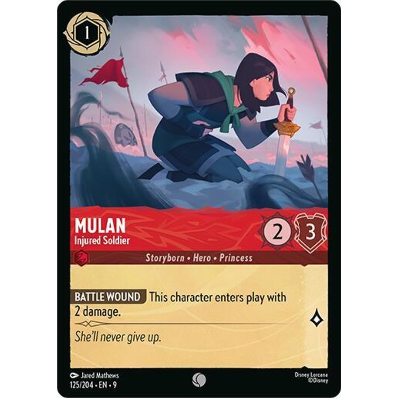 Mulan – Injured Soldier (125/204) [Fabled] (ONLINE ORDER ONLY)