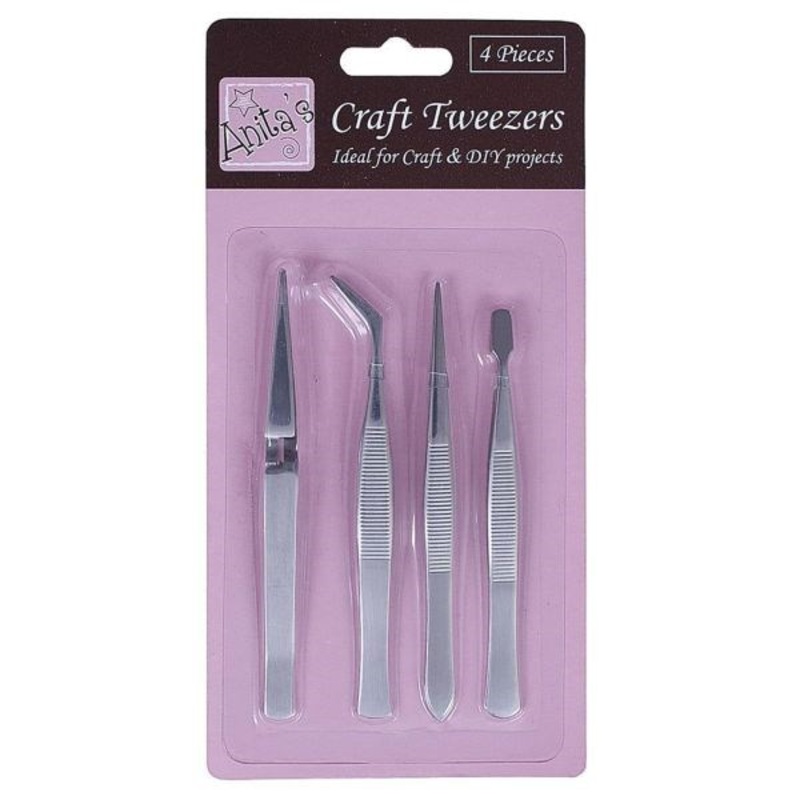 Craft Tweezer Pack of 4