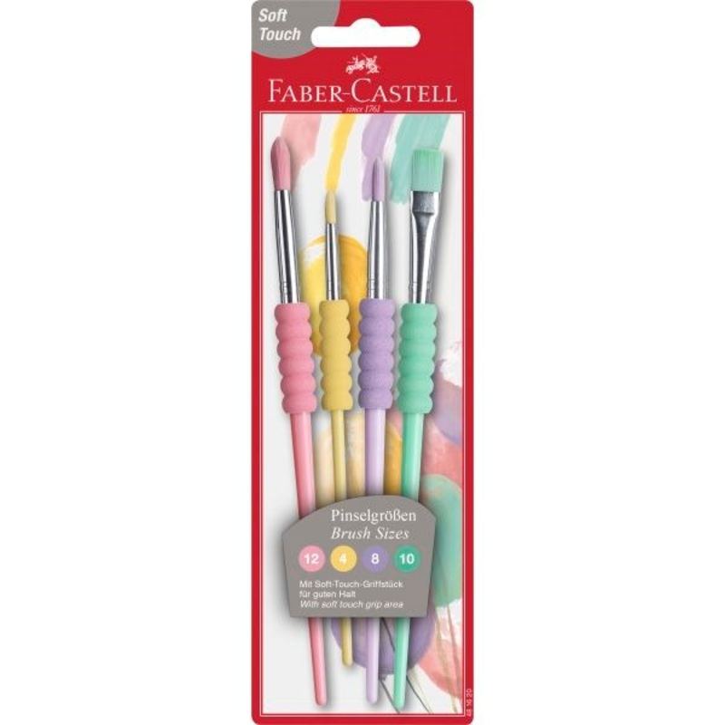 Faber Castell Pastel Paint Brush Set of 4