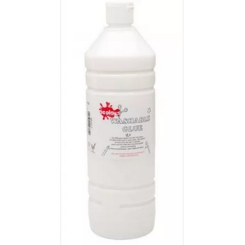 Scola Washable PVA Craft School Glue 1 litre