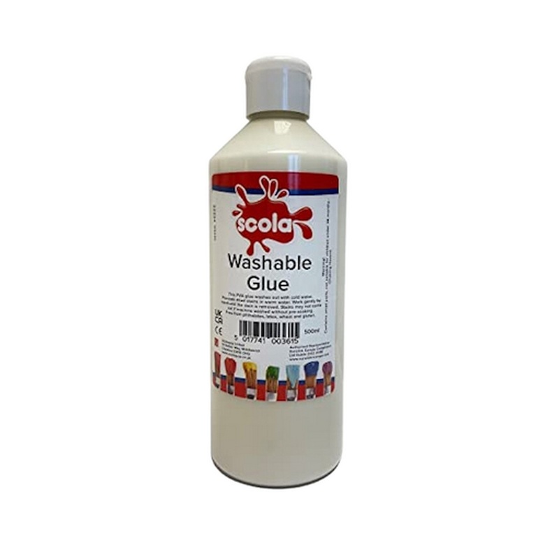 Scola Washable PVA Craft School Glue 500ml
