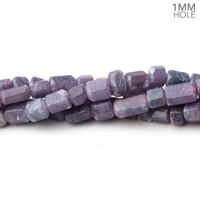 3×6-7x5mm Natural Ruby Natural Crystal Tube Beads 16 inch 58 pieces 1mm Hole (ONLINE ORDER ONLY)