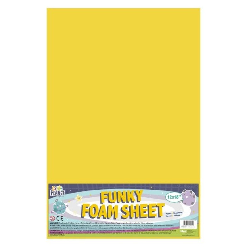 Funky Foam  1218 Yellow  12 Pack