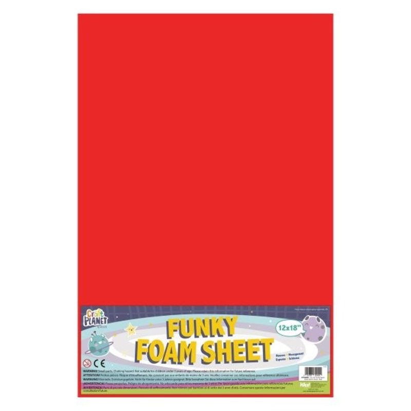 Funky Foam  1218 Red  12 Pack
