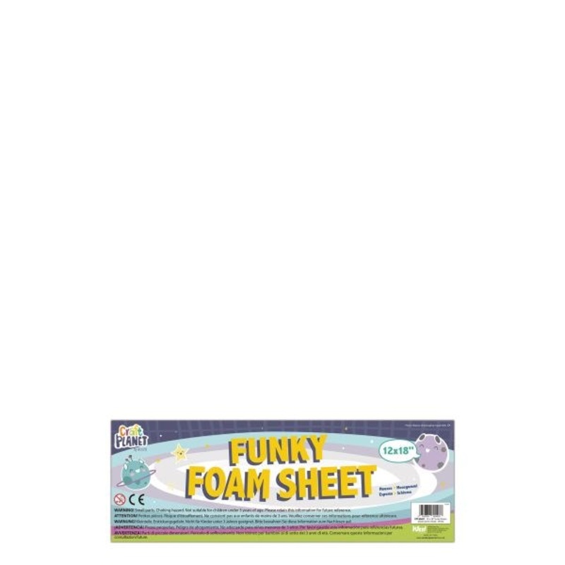 Funky Foam  1218 White  12 Pack