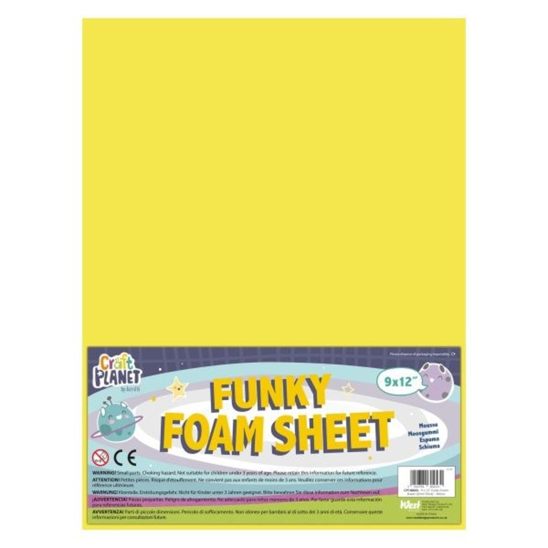 Funky Foam  912 Yellow  12 Pack
