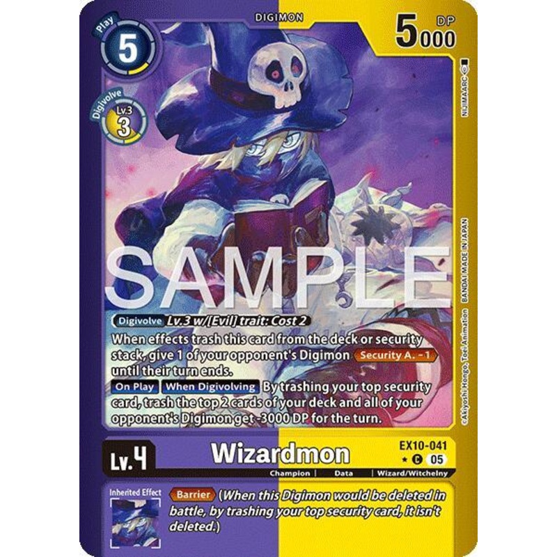 Wizardmon [EX10-041] (Limited Foil) [Sinister Order] (ONLINE ORDER ONLY)