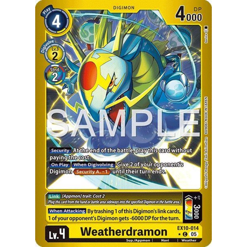 Weatherdramon [EX10-014] (Limited Foil) [Sinister Order] (ONLINE ORDER ONLY)