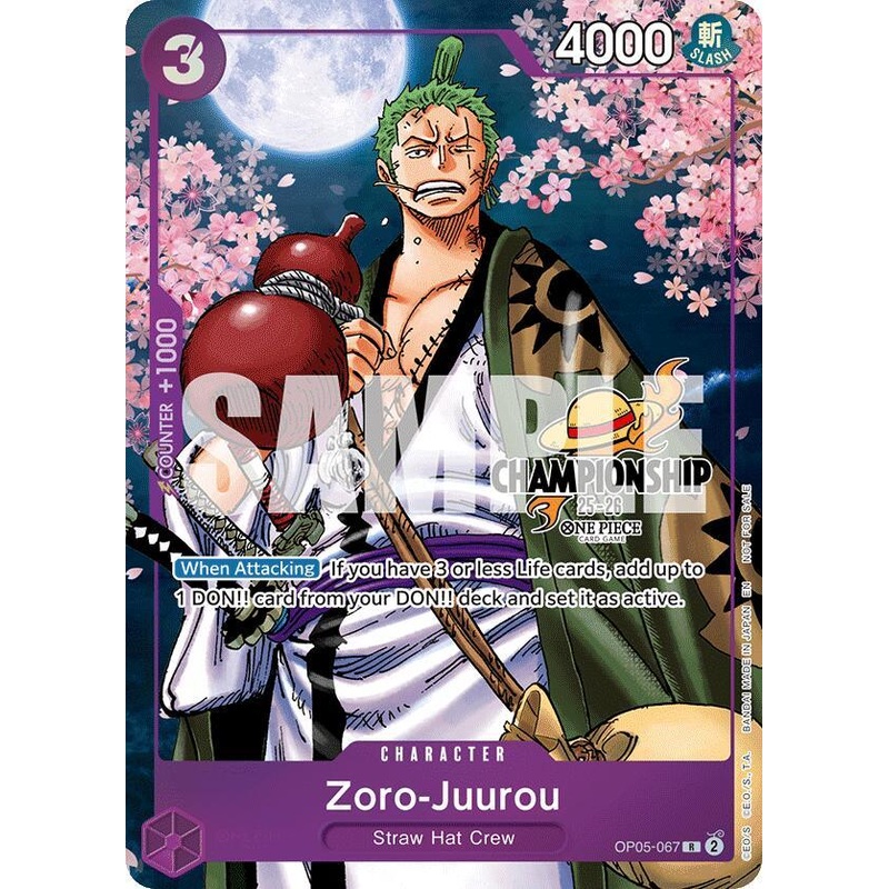Zoro-Juurou (CS 25-26 Event Pack Finalist Ver.) [One Piece Promotion Cards] (ONLINE ORDER ONLY)
