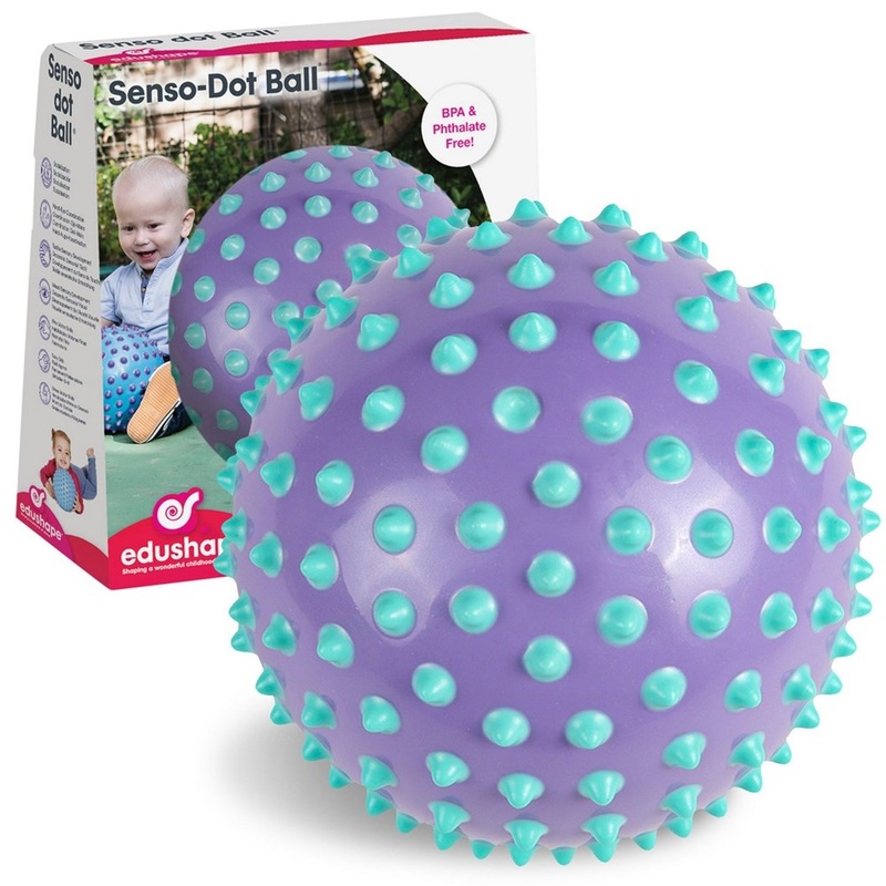 EduShape Tactile Sensory Ball  Purple/Light Blue