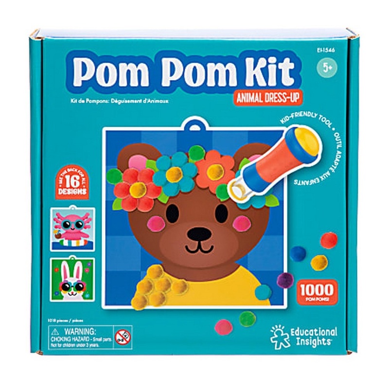 Learning Resources Pom Pom Kit Animal Dress Up