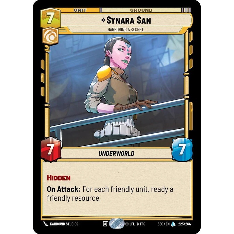 Synara San (225/264) – Harboring a Secret (225/264) [Secrets of Power] (ONLINE ORDER ONLY)