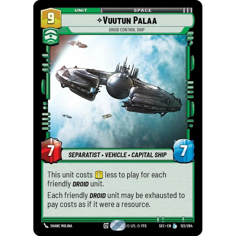 Vuutun Palaa (122/264) – Droid Control Ship (122/264) [Secrets of Power] (ONLINE ORDER ONLY)