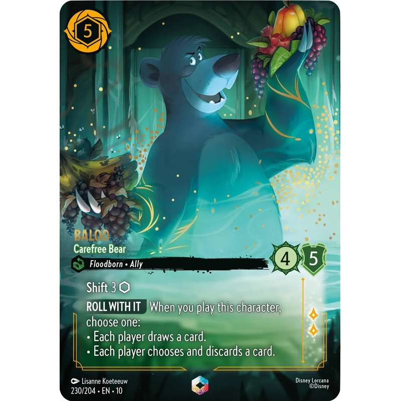 Baloo – Carefree Bear (Enchanted) (230/204) [Whispers in the Well] (ONLINE ORDER ONLY)