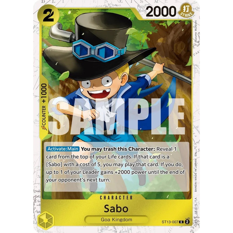 Sabo (ST13-007) (Pirate Foil) [Premium Booster -The Best- Vol. 2] (ONLINE ORDER ONLY)