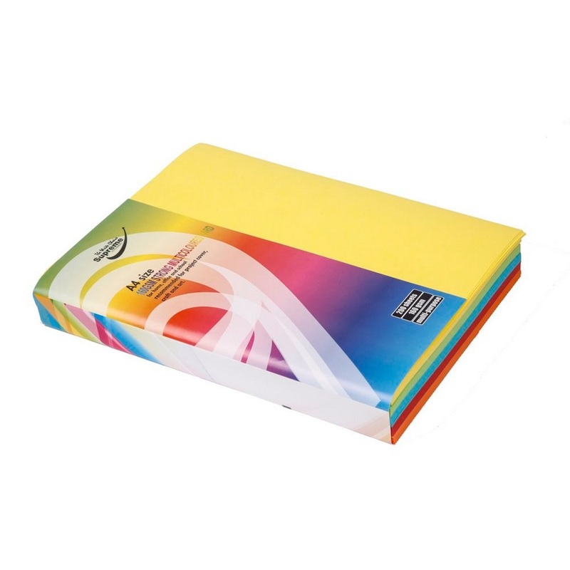 A4 160g Activity Card Assorted Colours (Pack of 200 sheets)
