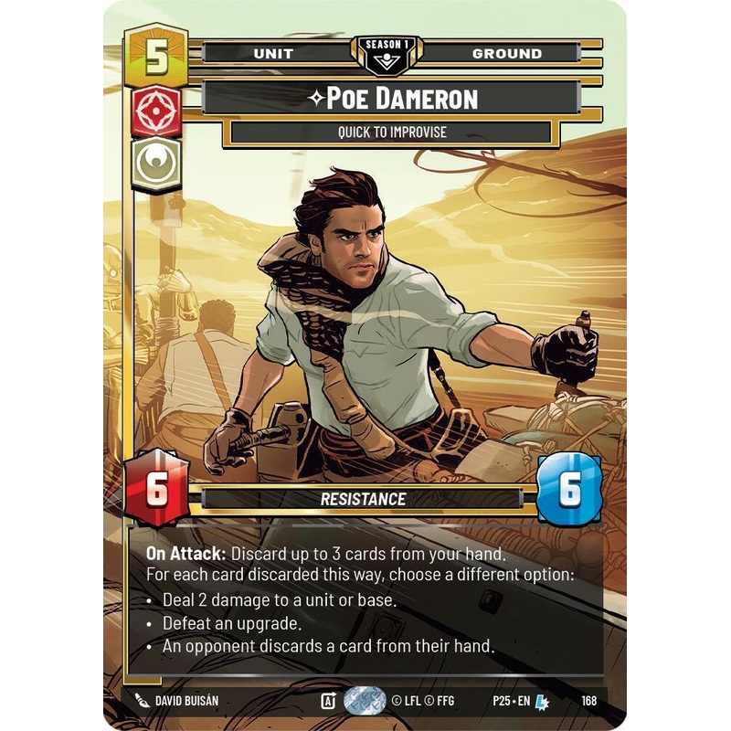Poe Dameron – Quick to Improvise (168) (168) [Sector and Regional Promos: Season 1] (ONLINE ORDER ONLY)