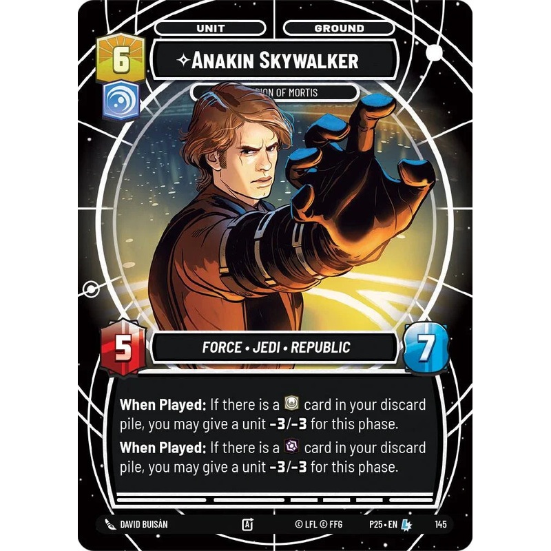 Anakin Skywalker – Champion of Mortis (145) (145) [Sector and Regional Promos: Season 1] (ONLINE ORDER ONLY)