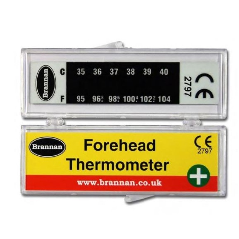 Brannan Forehead Thermometer Strips  Pack of 10