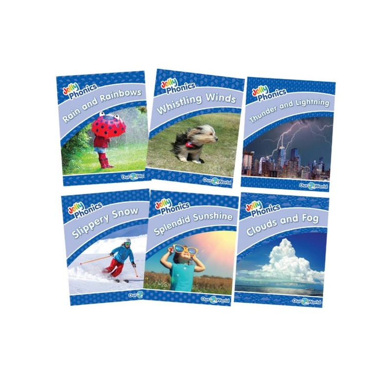 Jolly Phonics Decodable Readers Level 4 (Blue Level) Our World