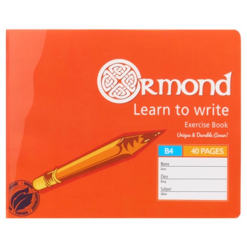 Ormond B4 (Narrow) Durable 40 Page Learn to Write Copy Pack of 20