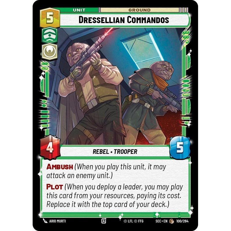 Dressellian Commandos (100/264) (100/264) [Secrets of Power] (ONLINE ORDER ONLY)