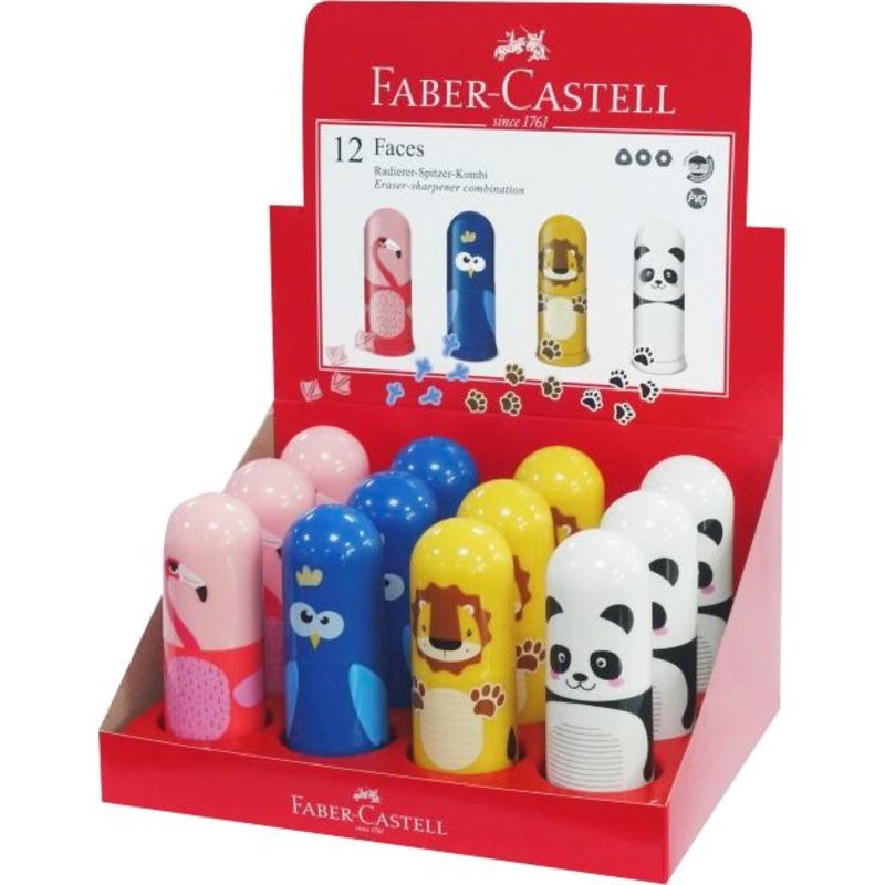 Faber Castell Animal Eraser/Sharpener  Assorted