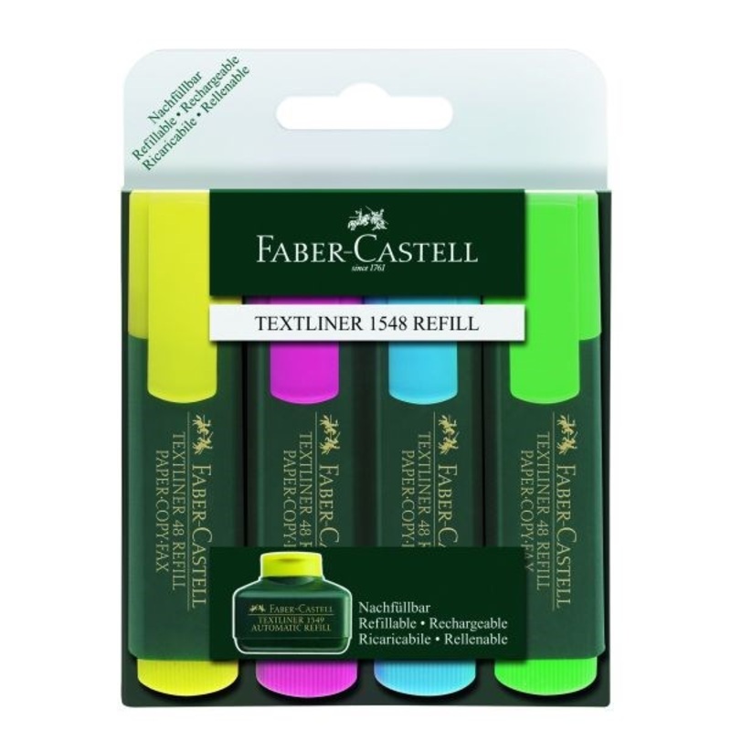 Faber Castell Textliner Highlighter Pack of 4
