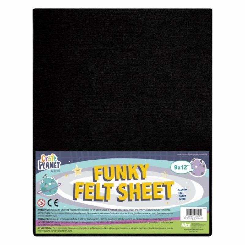 Funky Felt  912 Black  Pack of 24