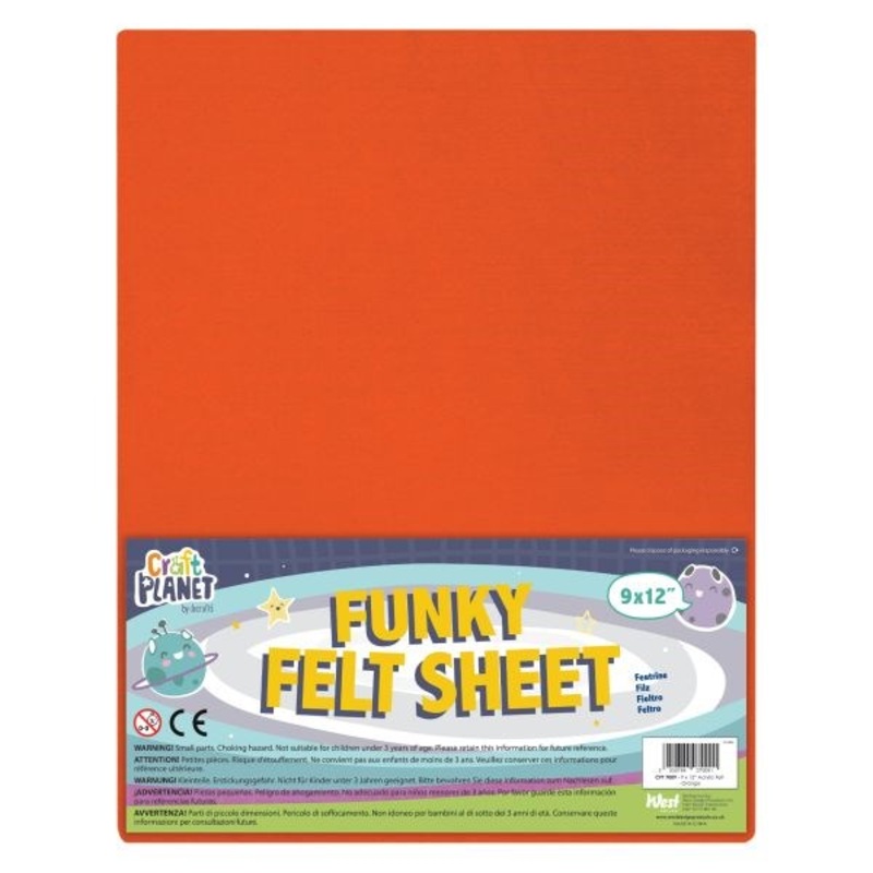 Funky Felt  912 Orange  Pack of 24