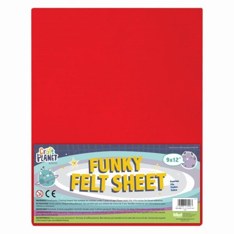 Funky Felt  912 Red  Pack of 24