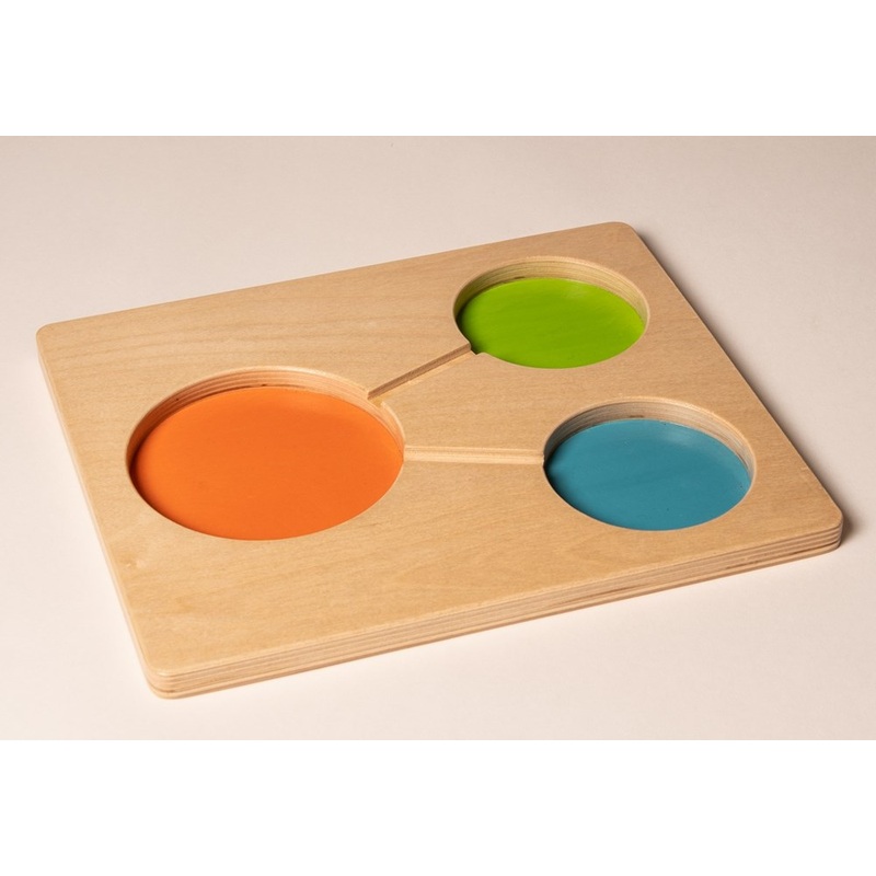 **Learn Well Part, Part Whole Tray  Hand Crafted Beech