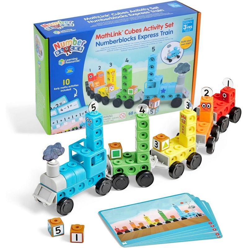 Learning Resources MathLink Cubes Activity Set Numberblocks Express Train