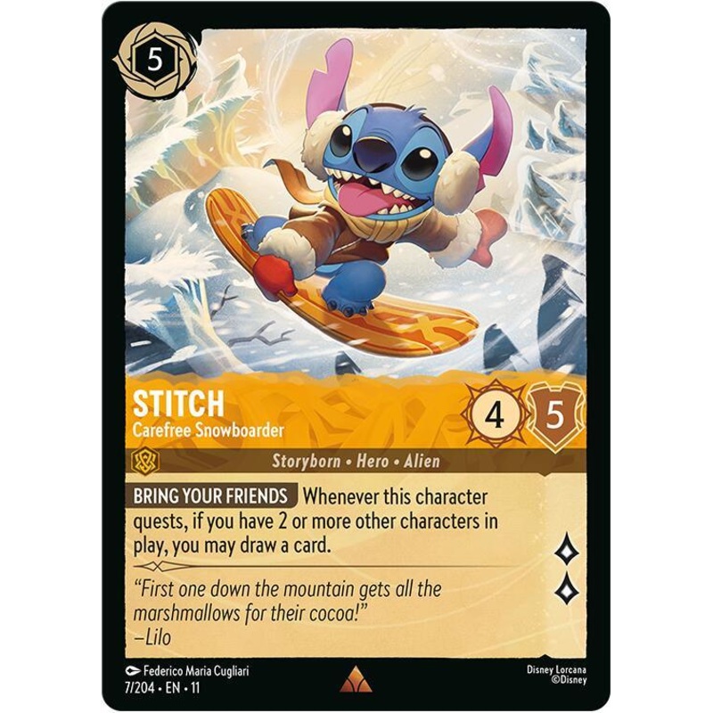 Stitch – Carefree Snowboarder (7/204) [Winterspell] (ONLINE ORDER ONLY)