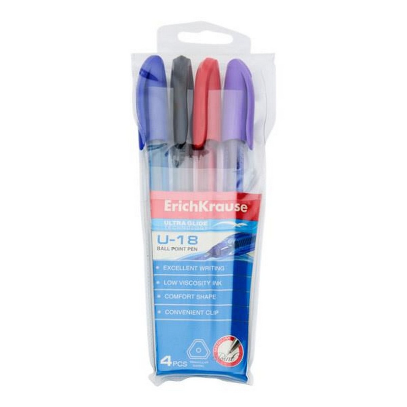 **ErichKrause Ballpoint Pen  Pack of 4