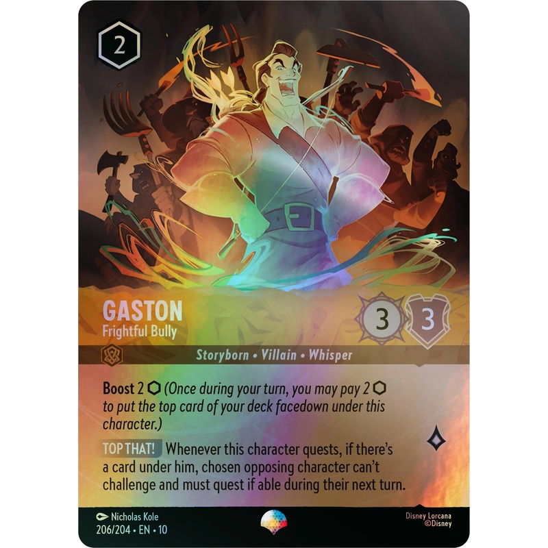 Gaston – Frightful Bully (Epic) (206/204) [Whispers in the Well] (ONLINE ORDER ONLY)